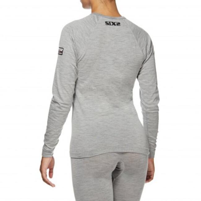 Six2 Maglia Termica Moto Wool Grey Unisex